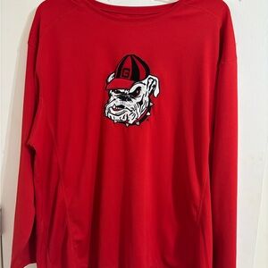 Pro Player Red Georgia Bulldog long sleeve shirt
